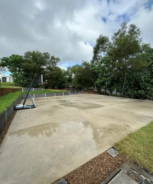 home-basketball-court-clean-after
