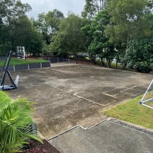 home-basketball-court-clean-before