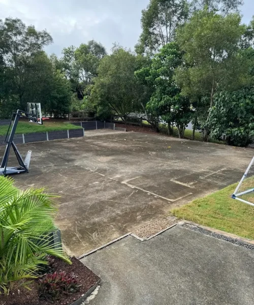 home-basketball-court-clean-before
